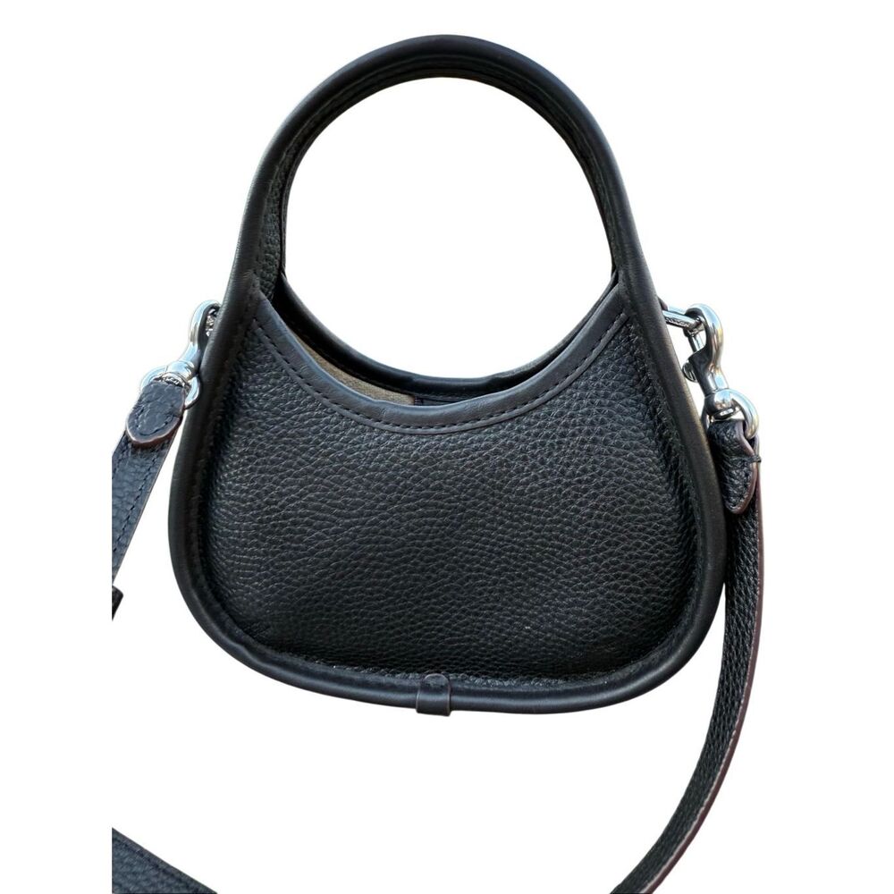 COACH CO662 Mini Ergo Bag Crossbody BLACK Coachtopia Leather - Picture 8 of 9